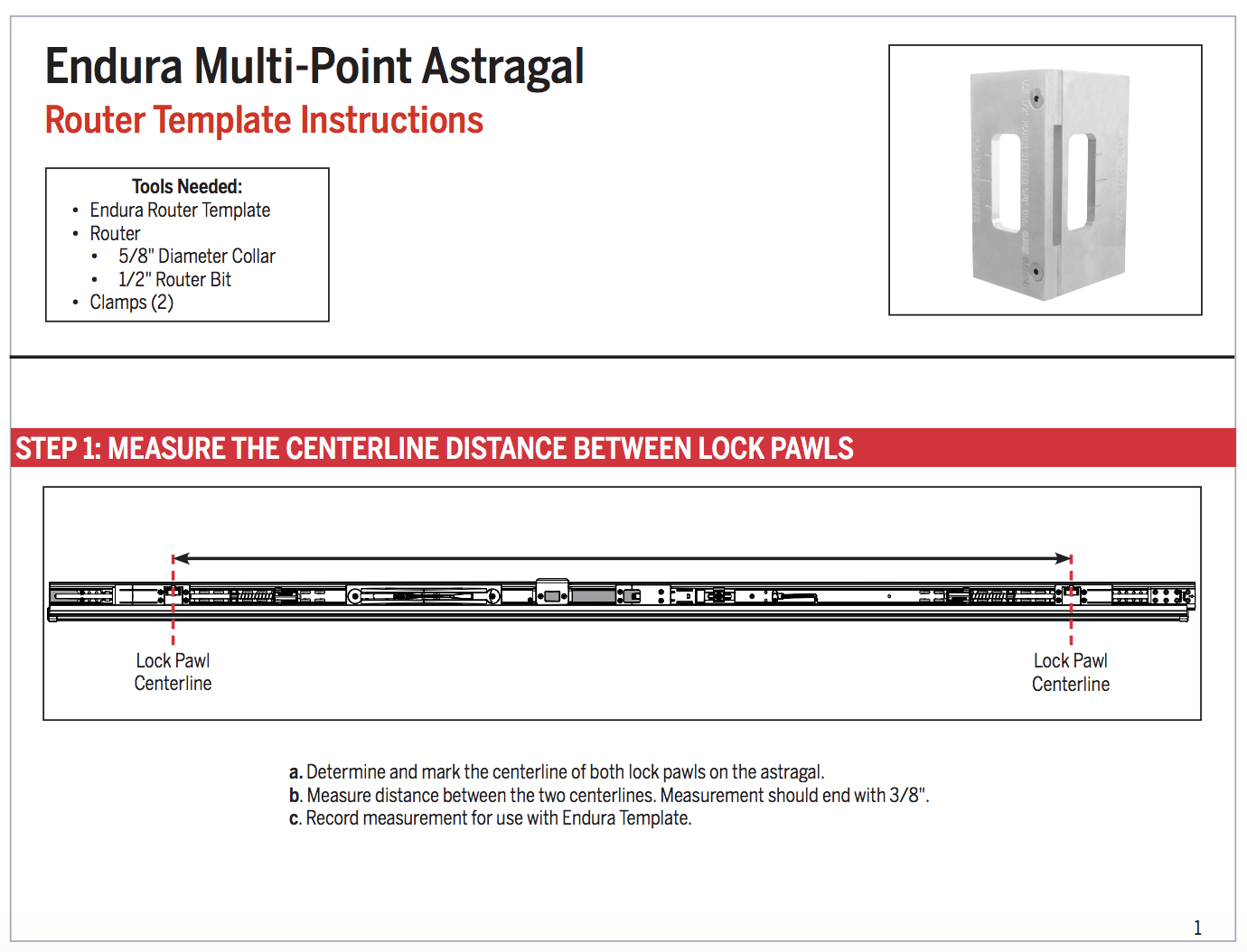 How Do I Use the Endura MultiPoint Astragal Router Template